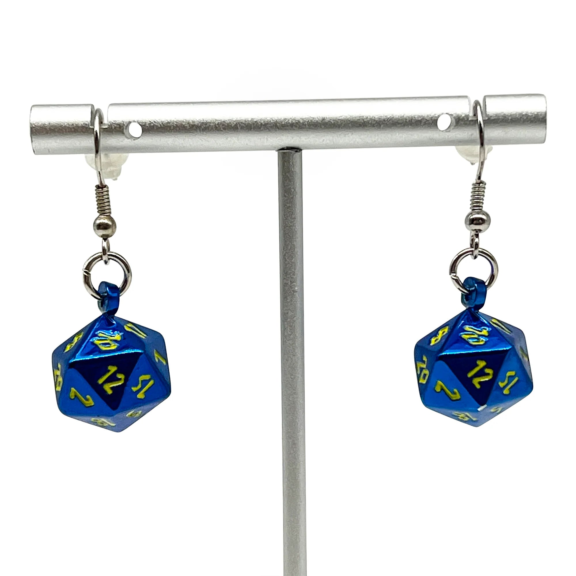 LIGHTNING BOLT - IOUN STONE D20 DICE EARRINGS BY NORSE FOUNDRY | Gopher Games