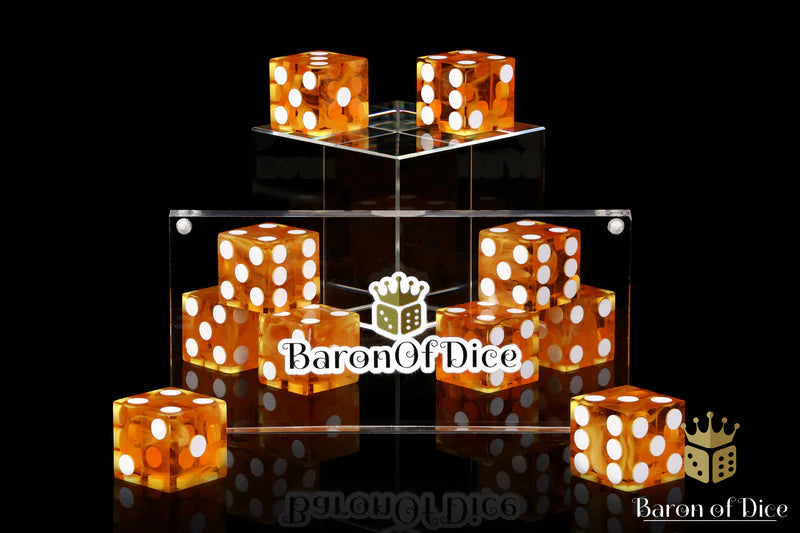Precision Dice - Fiery Orange x10 (Copy) | Gopher Games