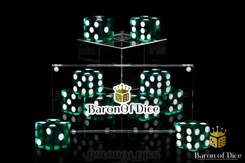 Precision Dice - Green x10 | Gopher Games