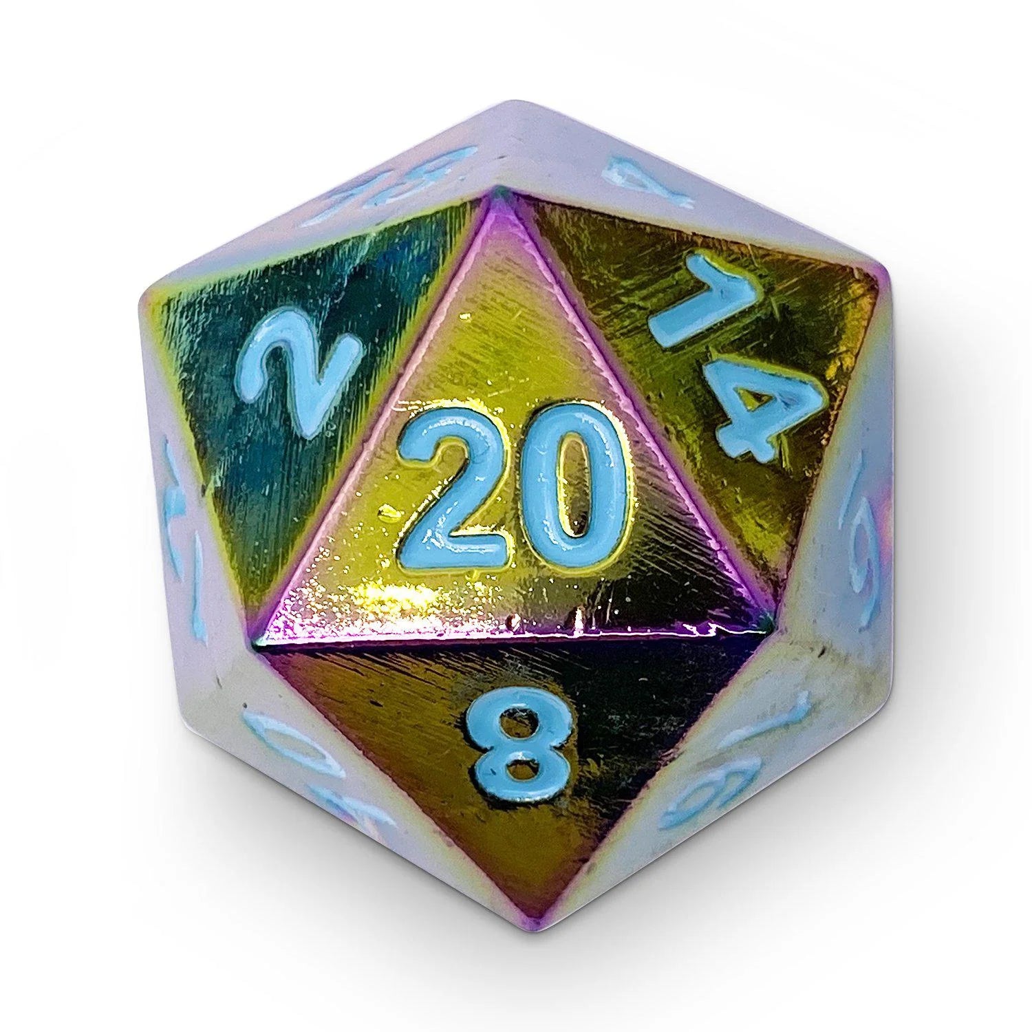 Queens Treasure - Boulder® 45mm D20 Metal Dice | Gopher Games