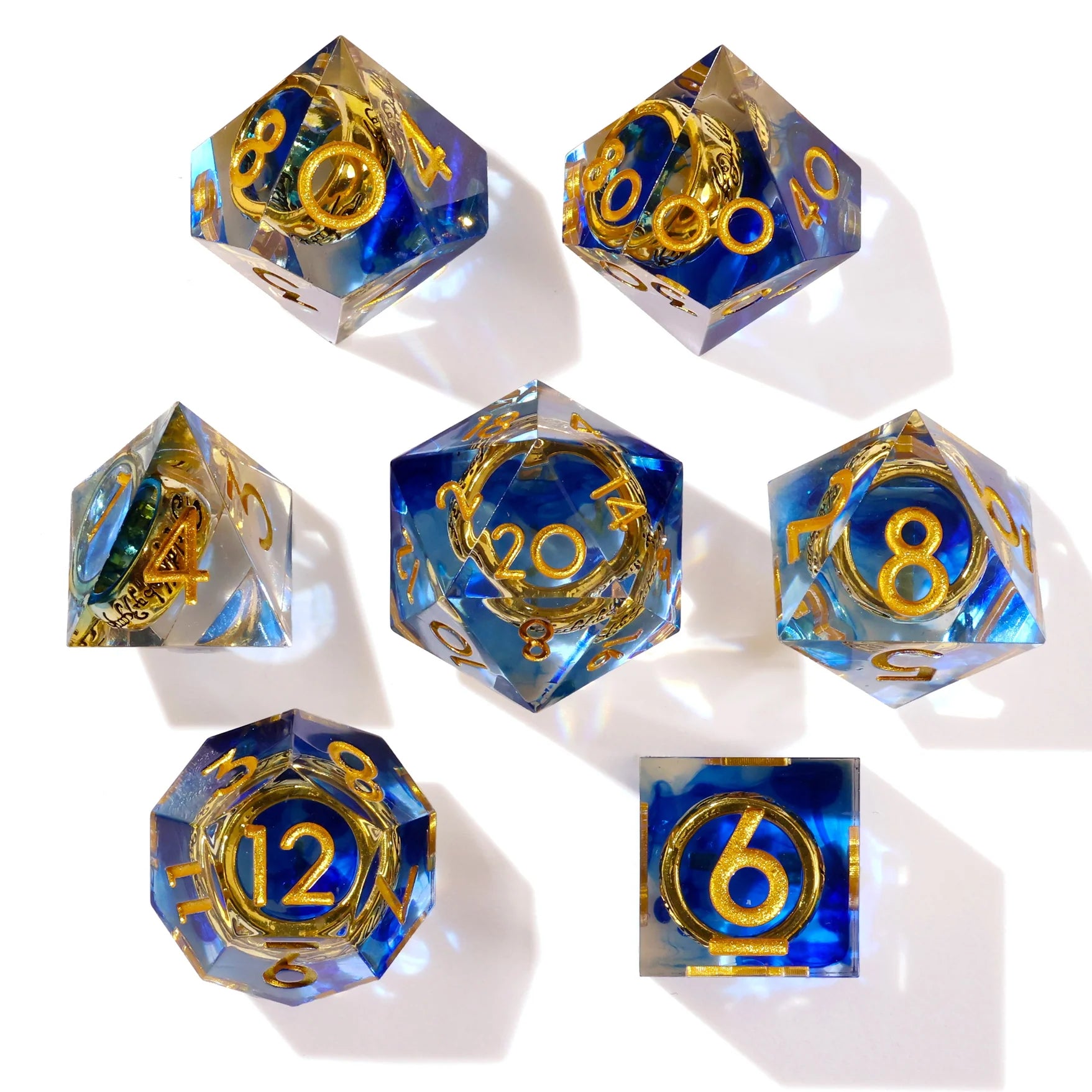 Lost Ring Sharp Edge RPG Dice Set - 7 Pieces | Gopher Games