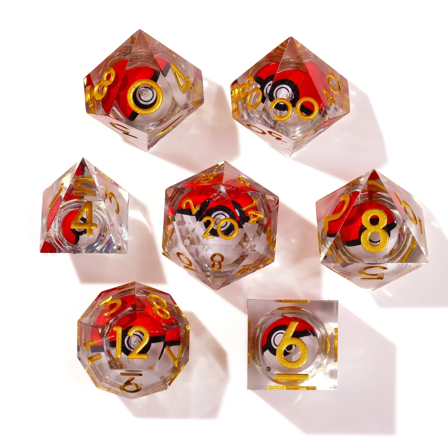 I Choose You! Liquid Core RPG Dice Set - 7 Pieces | Gopher Games