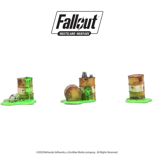 Fallout: Wasteland Warfare - Terrain Expansion: Radioactive Containers | Gopher Games