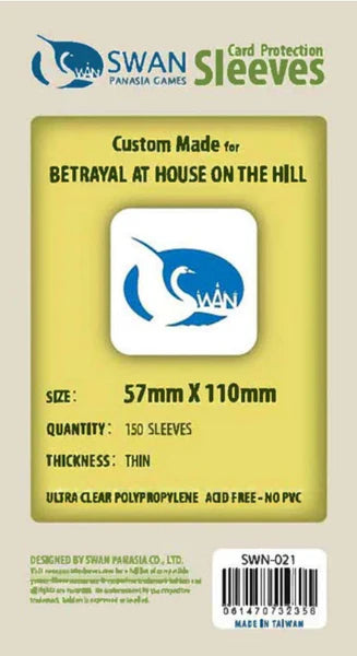 57x110 mm Betrayal of the house on the hill -160 per pack Standard Sleeves (SWN-021) | Gopher Games