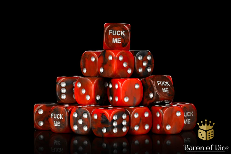 F*** Me Dice - Red - x25 Dice | Gopher Games