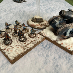 3x3' Double-Sided 'Cracked Earth + Snow' F.A.T. Mat Battle Gaming Mat | Gopher Games