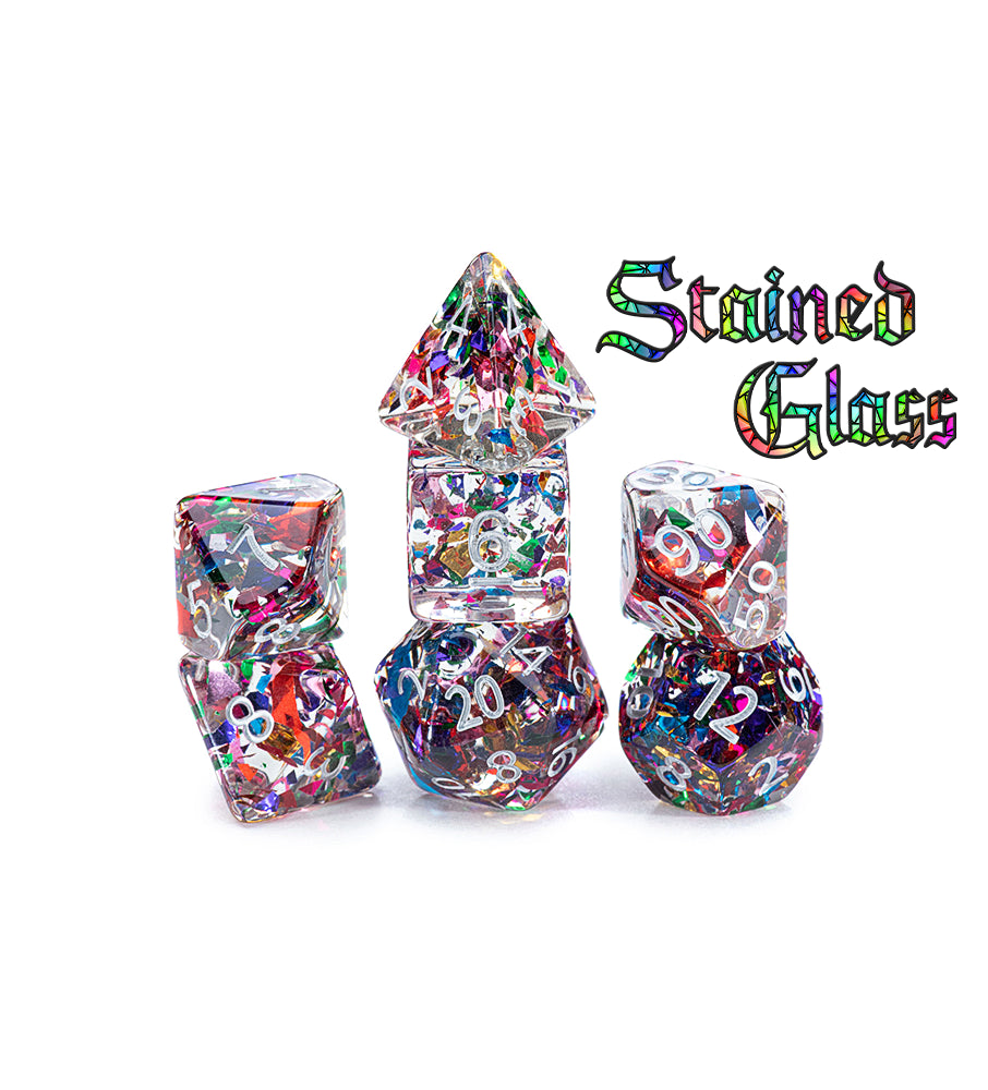 Stained Glass Inclusion Dice | Gopher Games