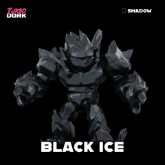 model painted with black metallic paint (Black Ice) | Gopher Games