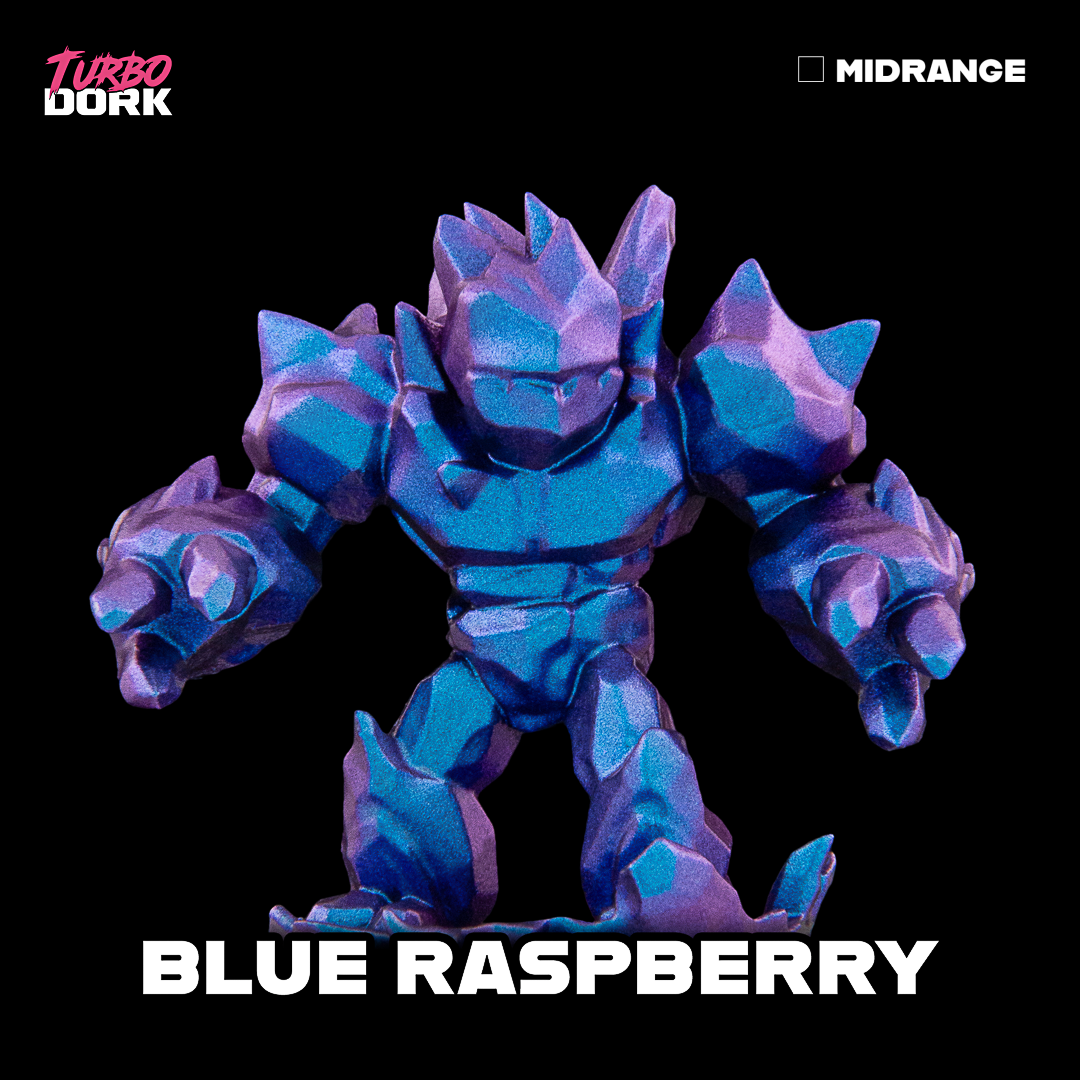 bottle of blue to purplish pink turboshift paint (Blue Raspberry) | Gopher Games