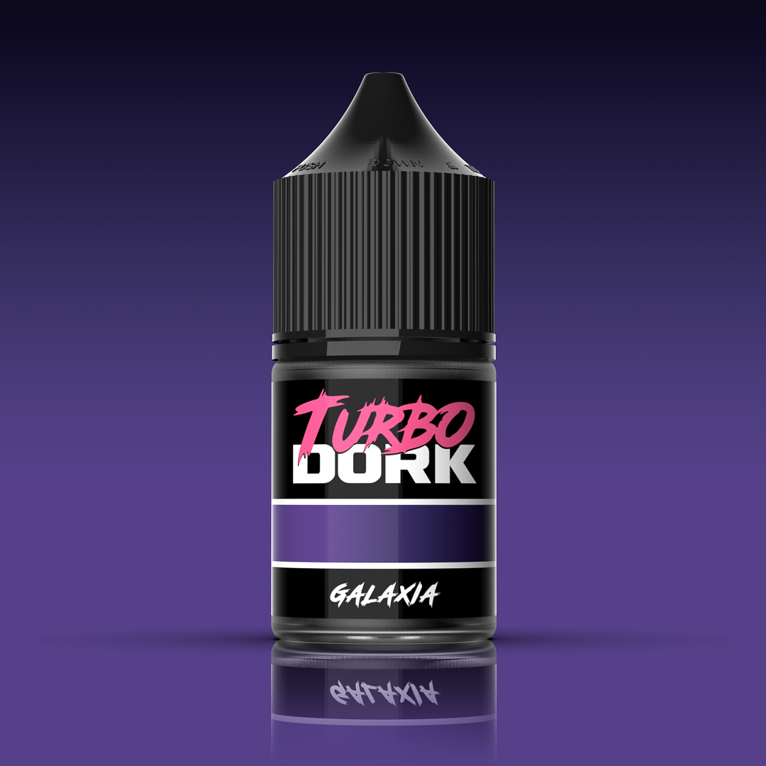 bottle of violet to deep black purple turboshift paint (Galaxia) | Gopher Games