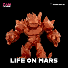 model painted with reddish brown  metallic paint (Life On Mars) | Gopher Games