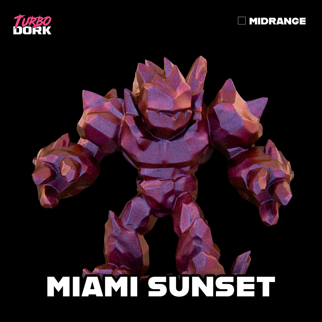 bottle of purple through purplish red to orange turboshift paint (Miami Sunset) | Gopher Games