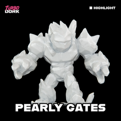 model painted with white metallic paint (Pearly Gates) | Gopher Games