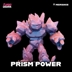 model painted with pink to purplish blue zenishift paint (Prism Power) | Gopher Games