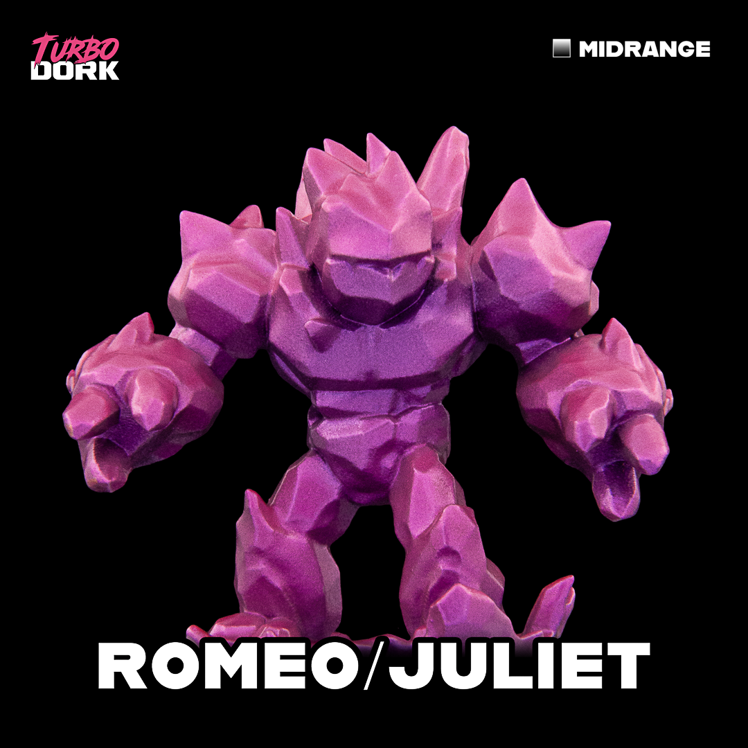 bottle of purplish pink to reddish purple zenishift paint (Romeo / Juliet) | Gopher Games