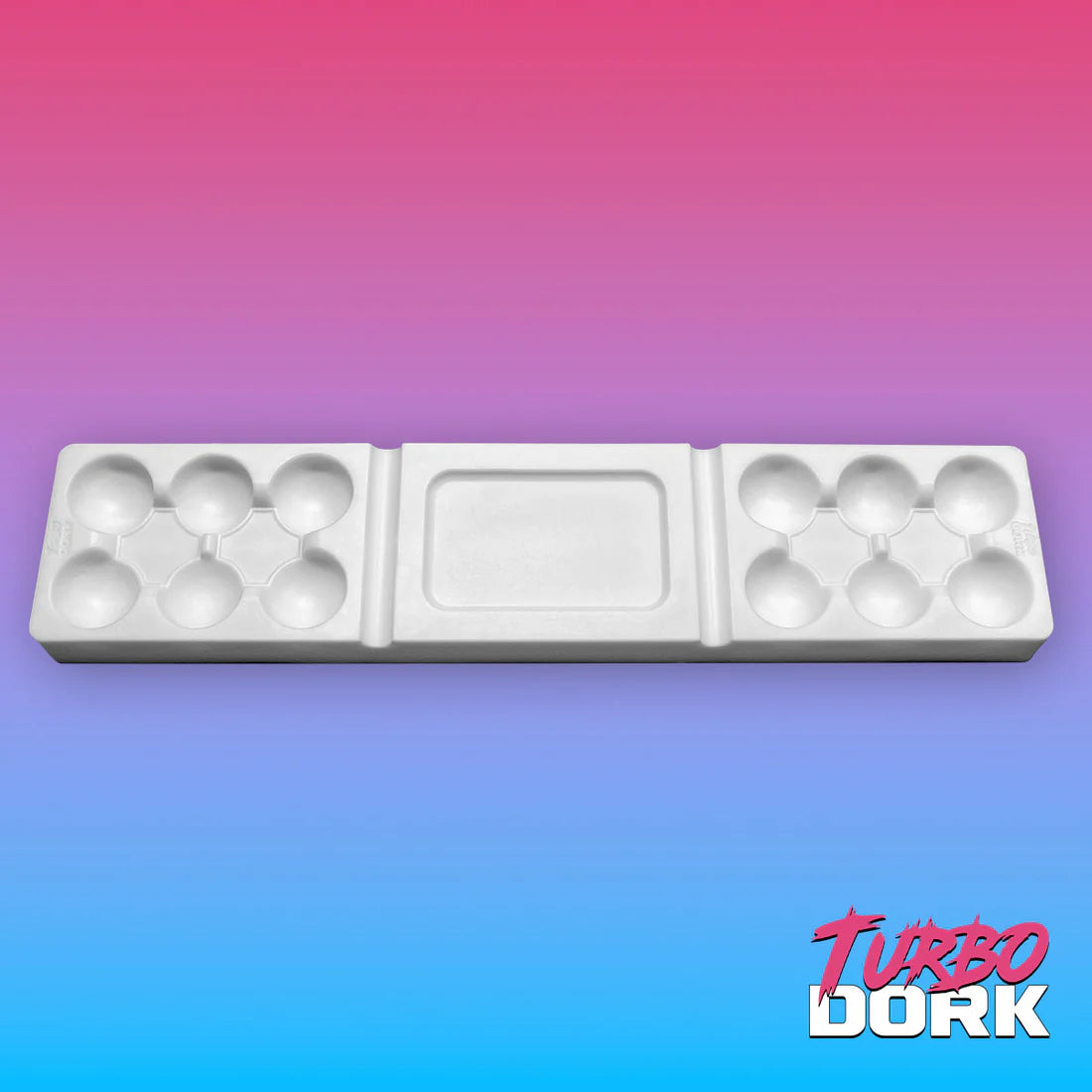 Turbo Dork Large White Silicone Dry Palette | Gopher Games