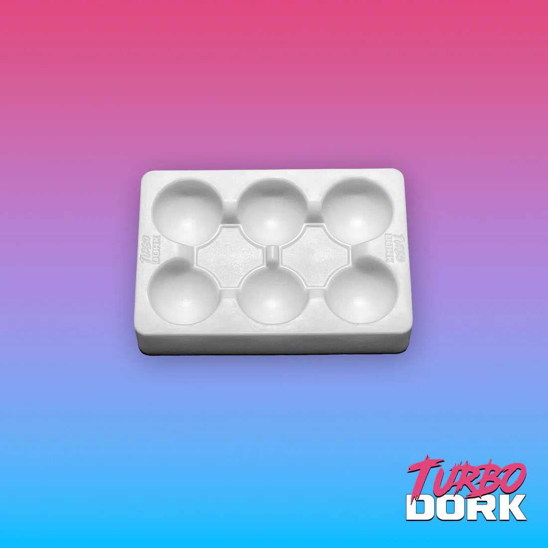 Turbo Dork Small White Silicone Dry Palette | Gopher Games