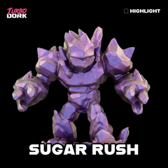 model painted with violet through purplish pink to orange yellow turboshift paint (Sugar Rush) | Gopher Games