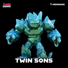 model painted with bluish green to brilliant green zenishift paint (Twin Sons) | Gopher Games