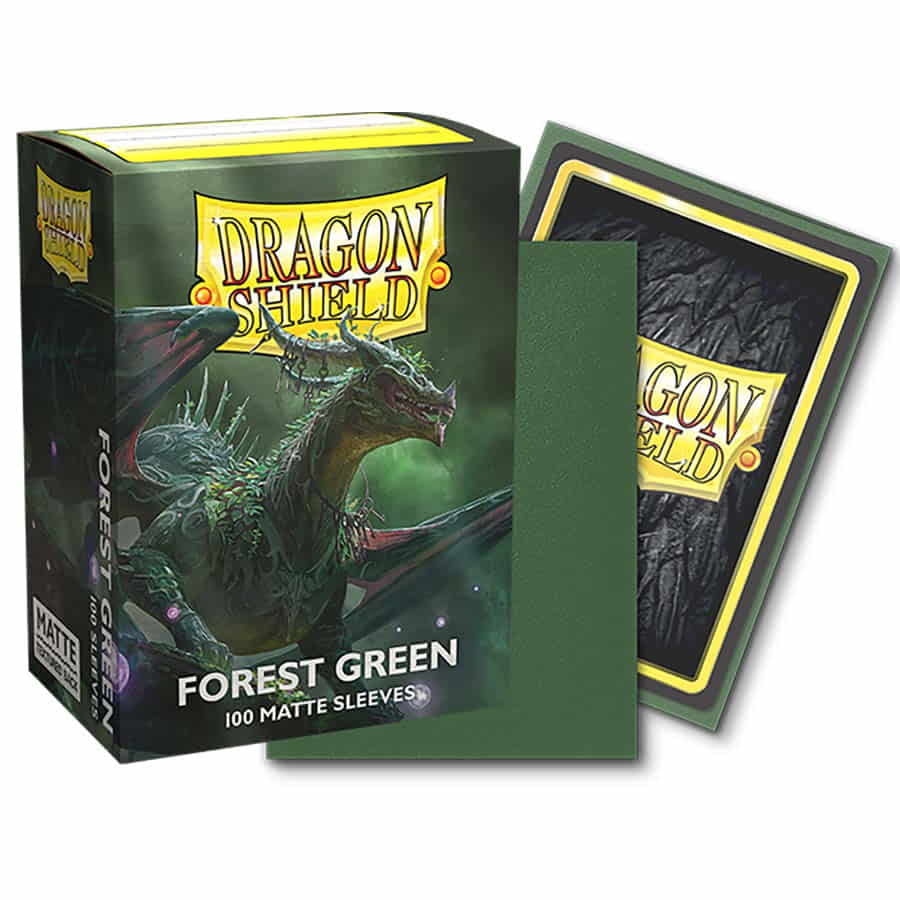 Dragon Shield Dual Matte Sleeve - Forest Green | Gopher Games