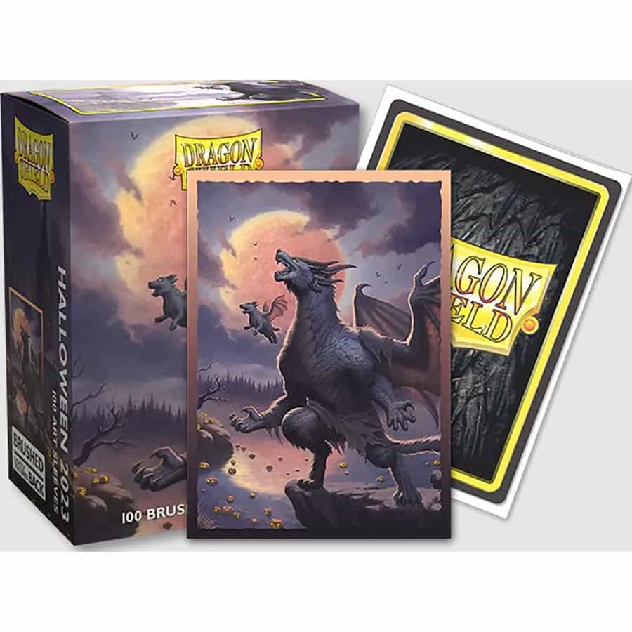 NEW! DRAGON SHIELD SLEEVES: BRUSHED ART HALLOWEEN 2023 (100CT) | Gopher Games