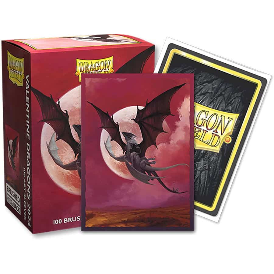 DRAGON SHIELD: BRUSHED ART: VALENTINE 2024 (100CT) | Gopher Games