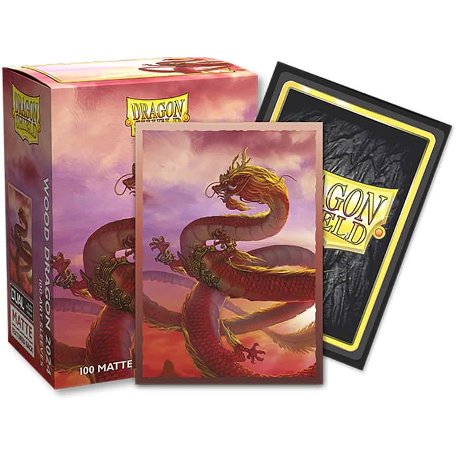 DRAGON SHIELD SLEEVES: DUAL MATTE ART: CHINESE NEW YEAR 2024: YEAR OF THE WOOD DRAGON | Gopher Games
