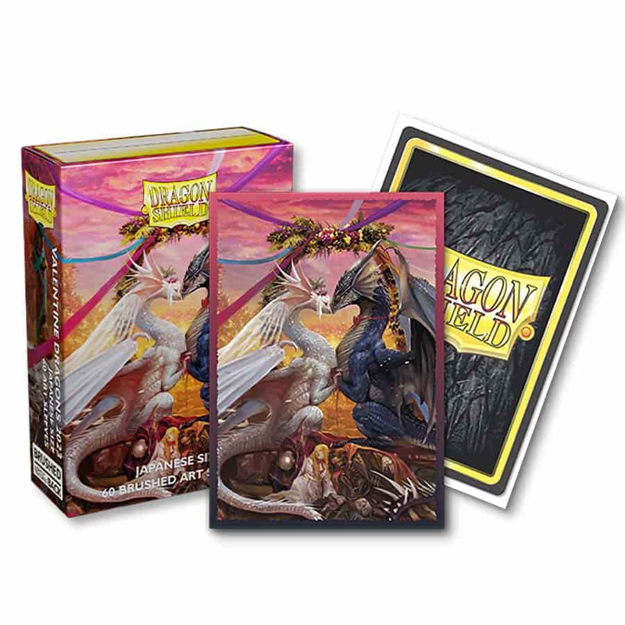 DRAGON SHIELD SLEEVES: BRUSHED ART JAPANESE: VALENTINE DRAGON 2023 | Gopher Games
