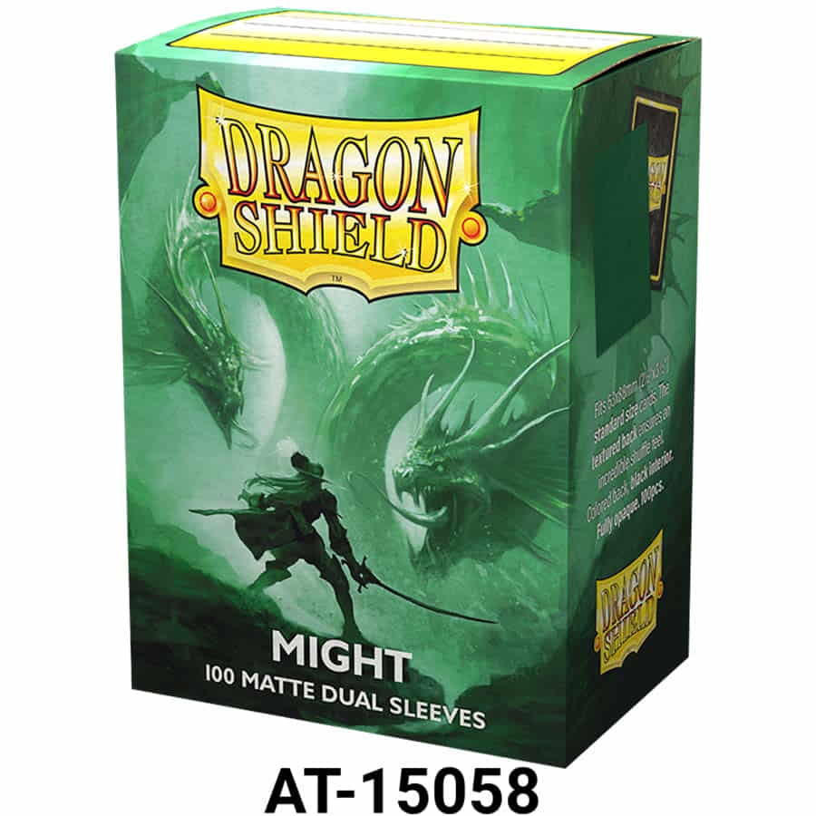 DRAGON SHIELD SLEEVES: DUAL MATTE: MIGHT (BOX OF 100) | Gopher Games