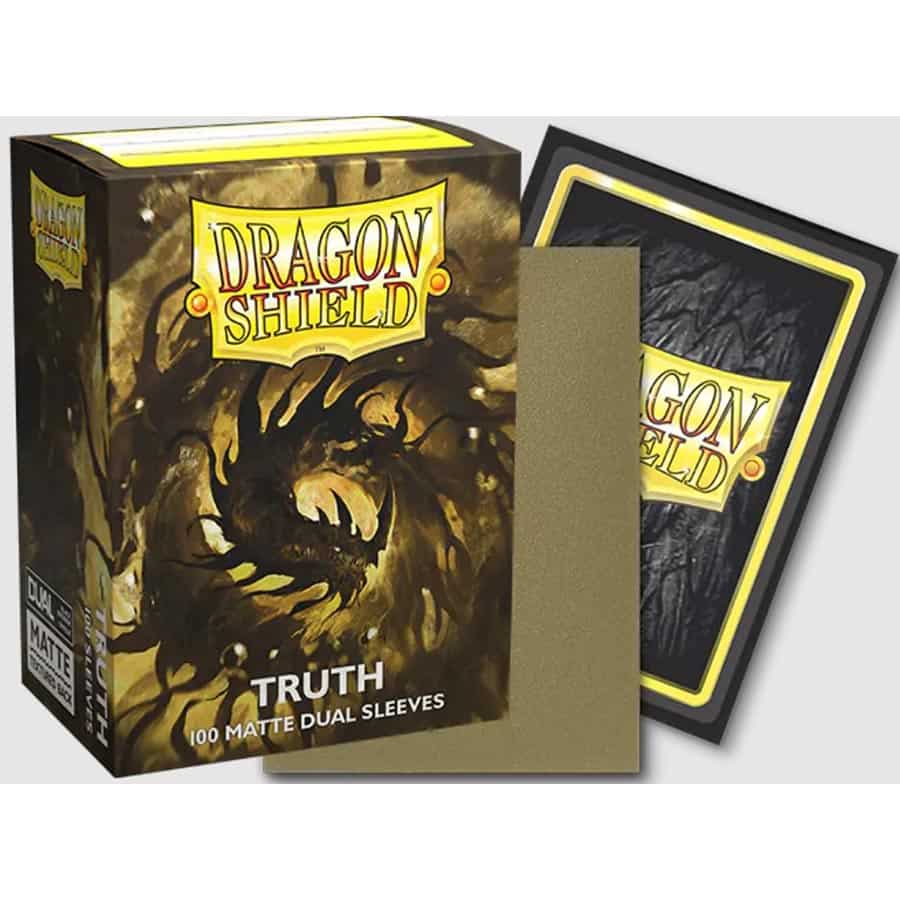 DRAGON SHIELD SLEEVES: MATTE DUAL GOLDEN GLEAM METALLIC: TRUTH (100CT) | Gopher Games