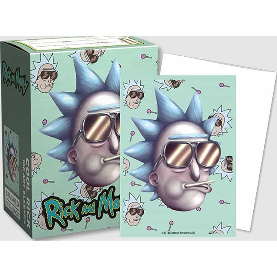 DRAGON SHIELD SLEEVES: BRUSHED ART: RICK AND MORTY: COOL RICK (100CT) | Gopher Games
