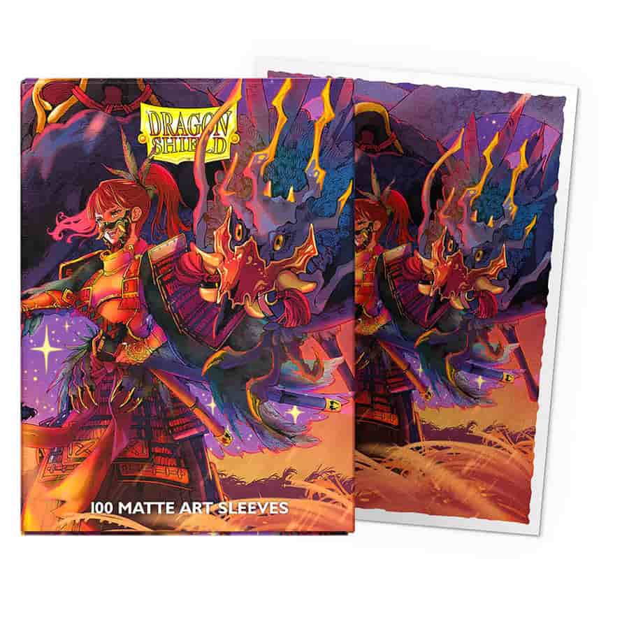 DRAGON SHIELD STANDARD SLEEVES: MATTE ART: JAPANESE ARTIST SERIES 2: THE FALLEN (100CT) | Gopher Games