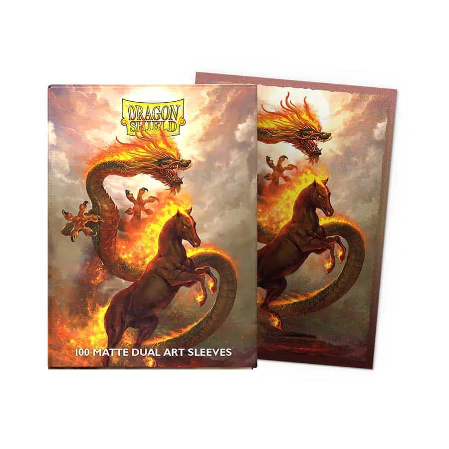DRAGON SHIELD SLEEVES: DUAL MATTE ART: CHINESE NEW YEAR 2026: YEAR OF THE FIRE HORSE | Gopher Games