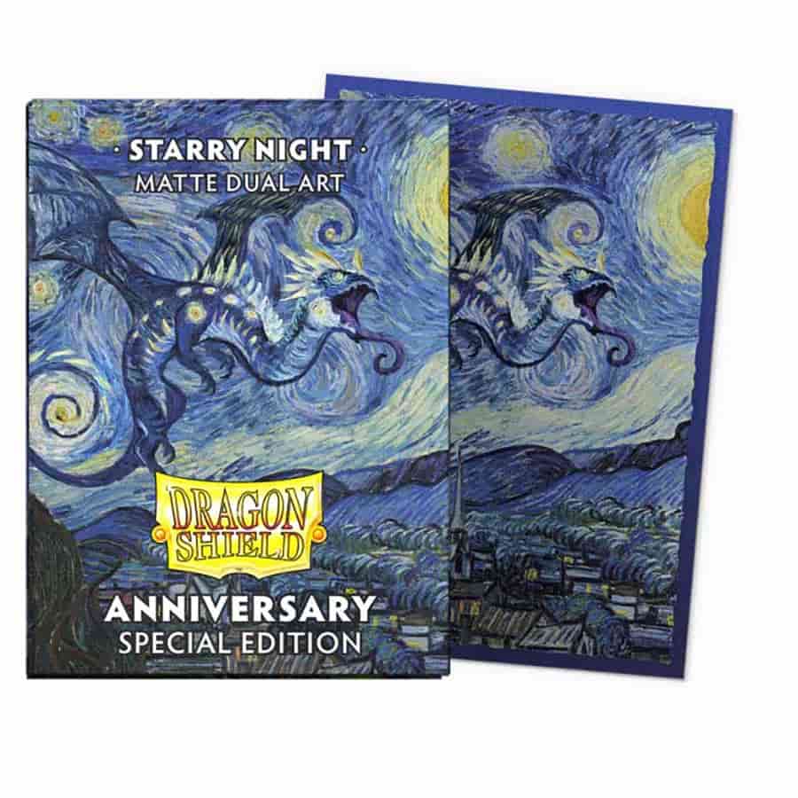 DRAGON SHIELD: DUAL MATTE: ANNIVERSARY SPECIAL EDITION: STARRY NIGHT (100CT) | Gopher Games