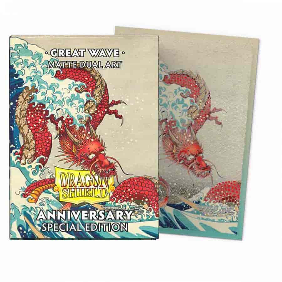 DRAGON SHIELD: DUAL MATTE: ANNIVERSARY SPECIAL EDITION: GREAT WAVE (100CT) | Gopher Games