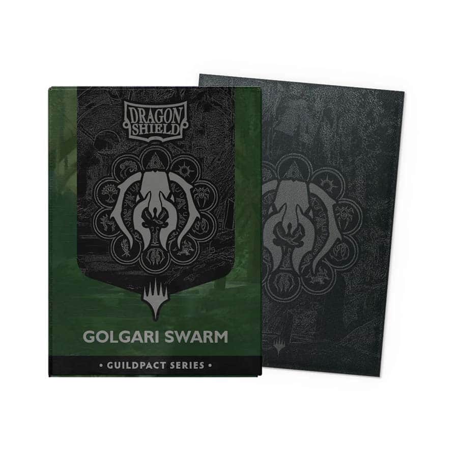 DRAGON SHIELD: MAGIC THE GATHERING: GUILDPACT SERIES: MATTE DUAL ART (STANDARD SIZE LICENSED SLEEVES): GOLGARI SWARM (100CT) | Gopher Games