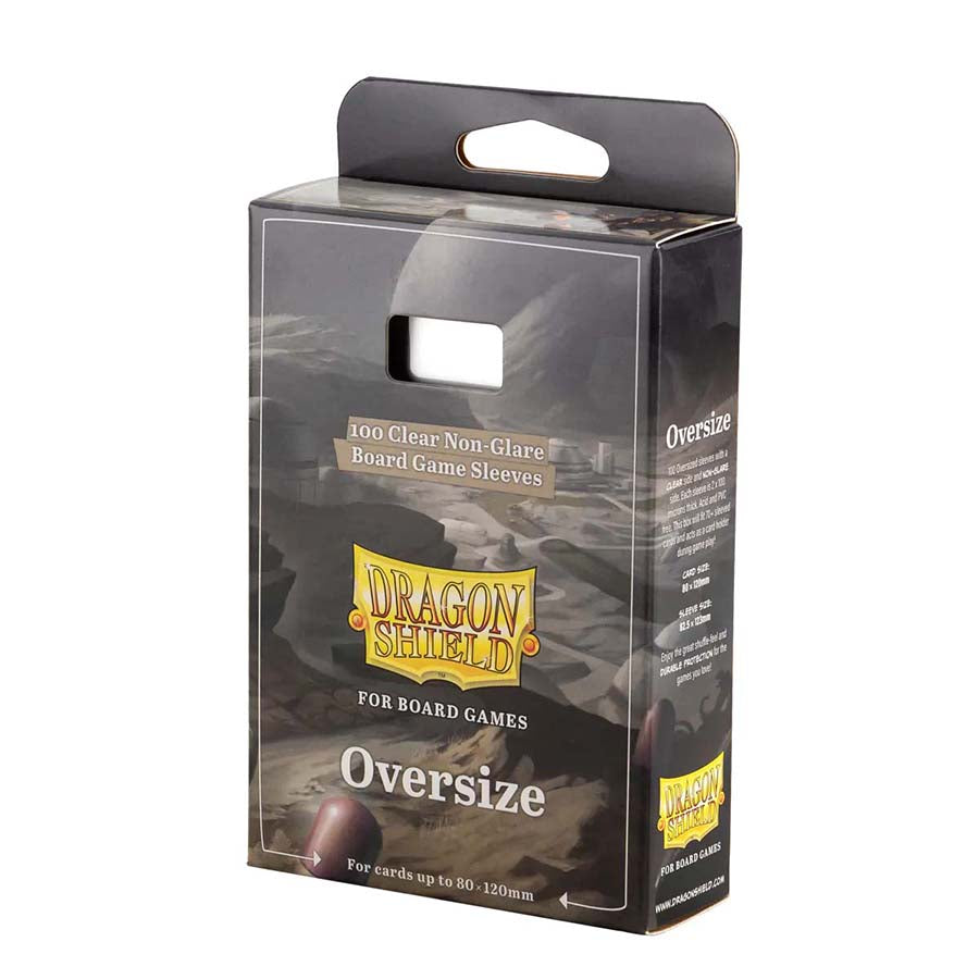 DRAGON SHIELD: BOARD GAME SLEEVES: CLEAR NONGLARE: OVERSIZE | Gopher Games