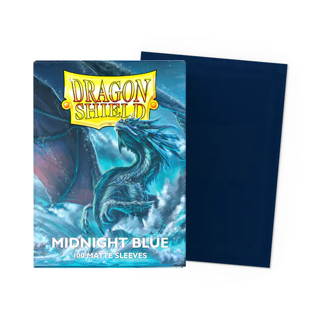 Dragon Shield Matte Sleeve - Midnight Blue ‘Ondallix’ 100ct | Gopher Games