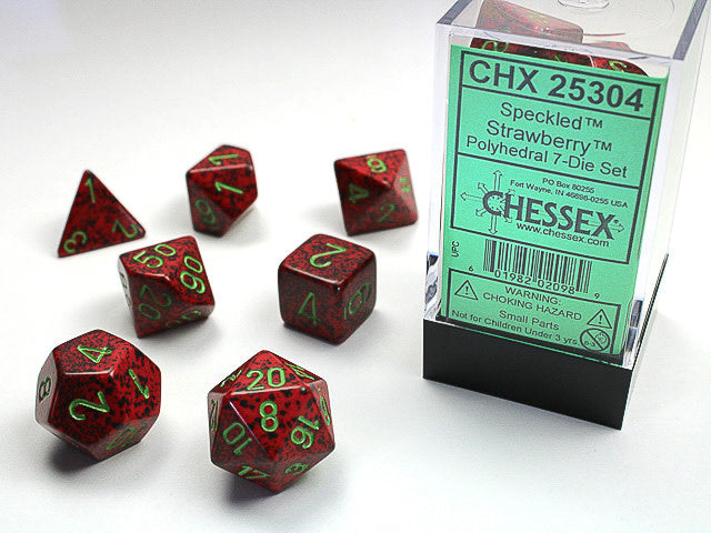 Speckled: Poly Set Strawberry (7) | Gopher Games
