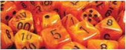 Vortex® 12mm d6 Orange/black Dice Block™ (36 dice) | Gopher Games