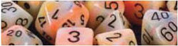 D6 -- 12MM FESTIVE DICE, CIRCUS/BLACK, 36CT | Gopher Games