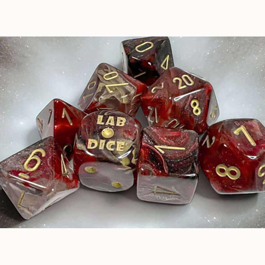 7CT LAB DICE (SERIES 8): BOREALIS COSMOS WITH GOLD | Gopher Games