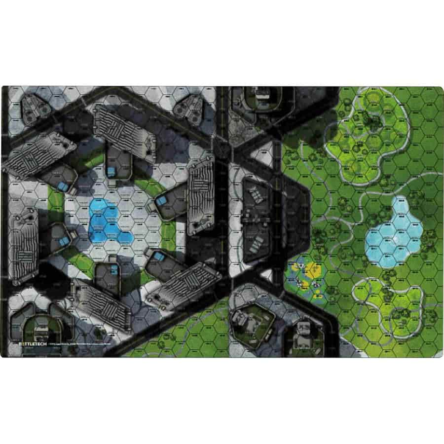 Battletech City Central Park Battlemat | Gopher Games