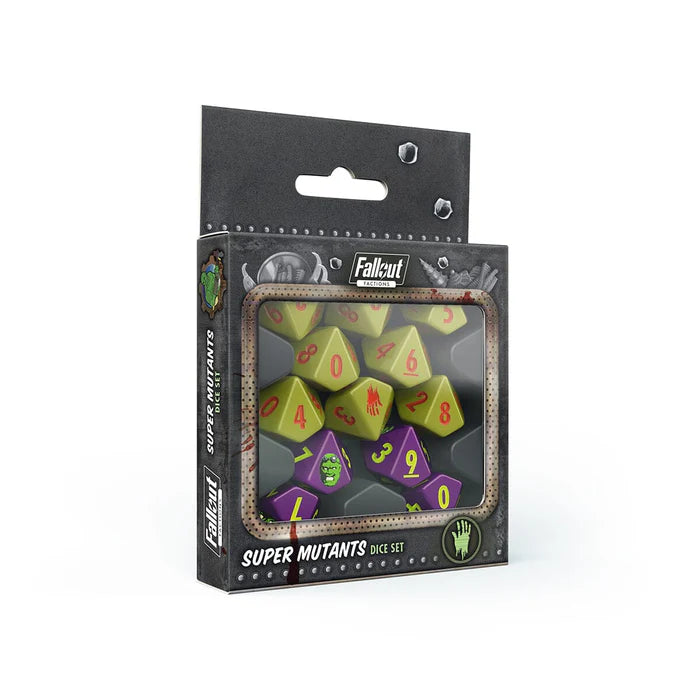 Fallout: Factions - Dice Set: Super Mutants | Gopher Games