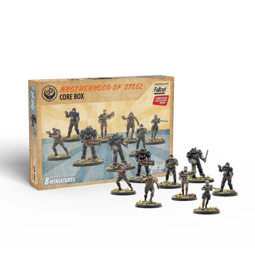Fallout: Miniatures - Brotherhood of Steel Core Set (Plastic) | Gopher Games