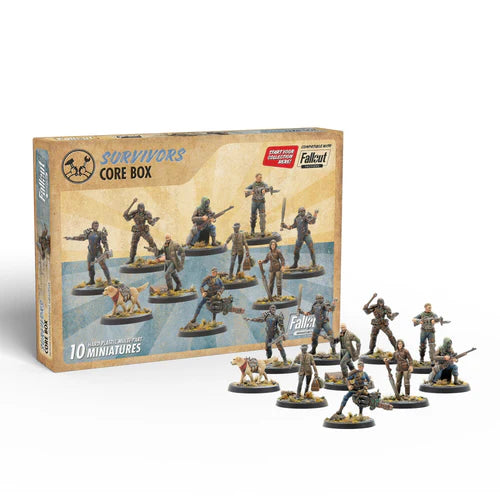 Fallout: Miniatures - Wasteland Survivors Core Set (Plastic) | Gopher Games