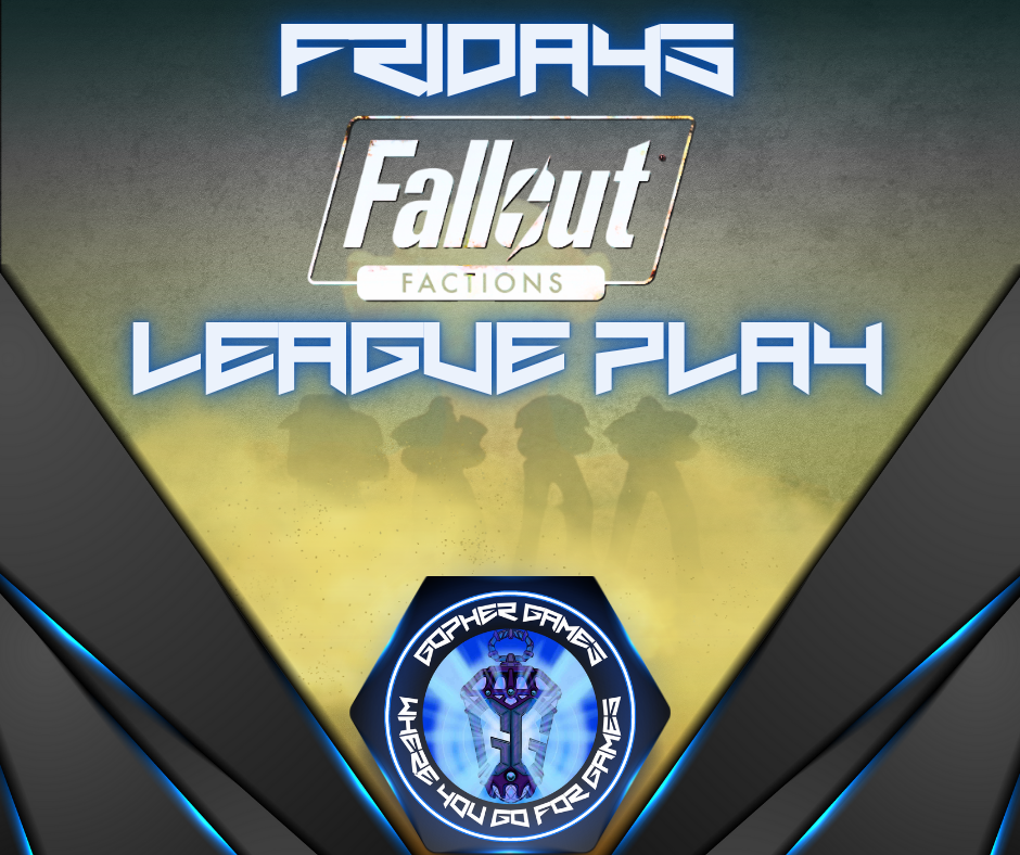 Gopher Fallout Factions League Ticket | Gopher Games