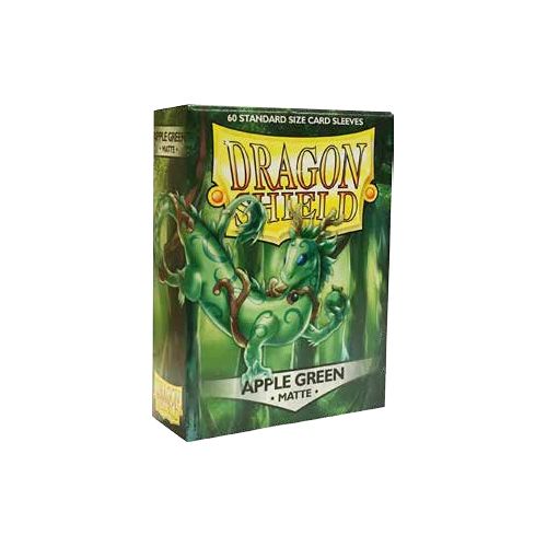 DRAGON SHIELD SLEEVES: MATTE APPLE GREEN (BOX OF 60) | Gopher Games