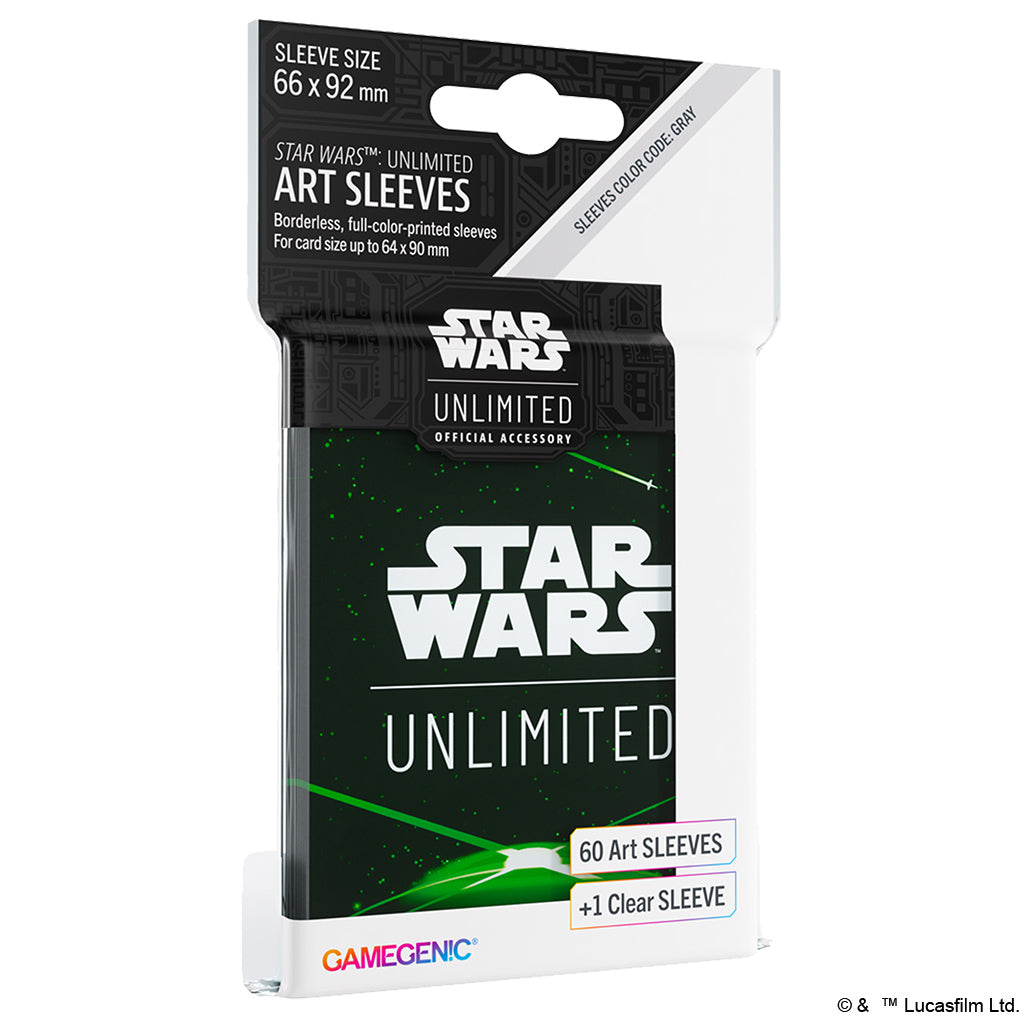 (preorder) Star Wars: Unlimited Art Sleeves - Card Back Green | Gopher Games