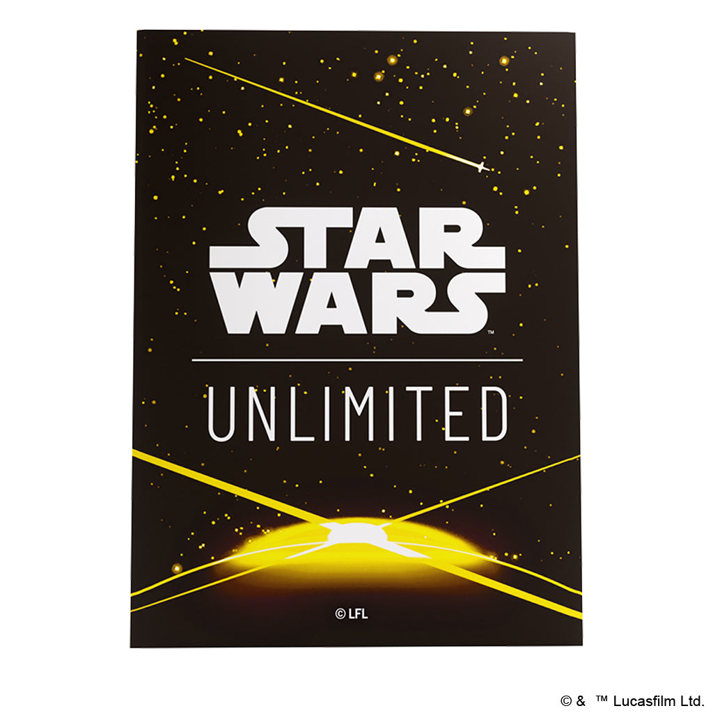 (preorder) Star Wars: Unlimited Art Sleeves - Card Back Yellow | Gopher Games